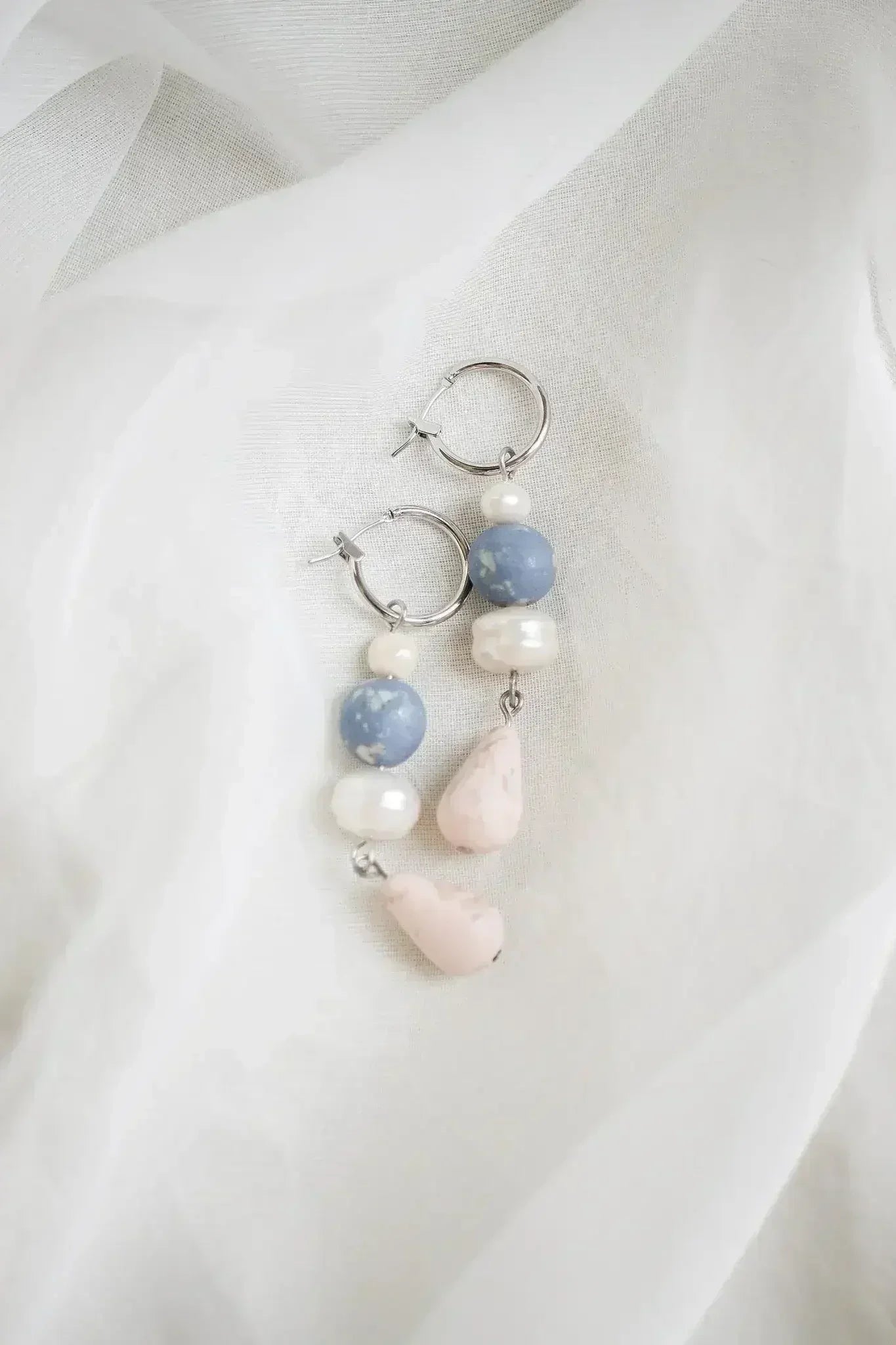 Celine Dangle in Clay Beads and Pearls - Femstylo