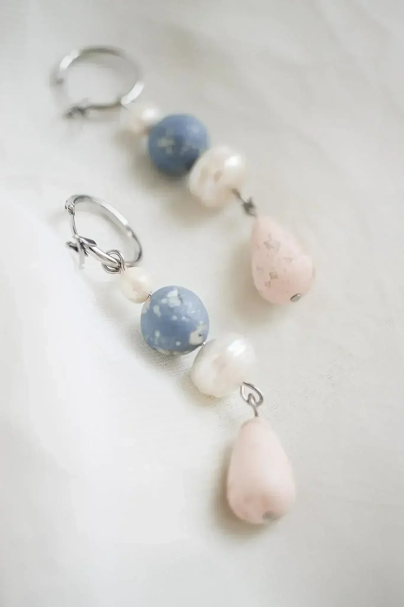 Celine Dangle in Clay Beads and Pearls - Femstylo