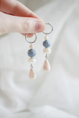 Celine Dangle in Clay Beads and Pearls - Femstylo