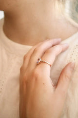 Rapunzel Ring in Lavender Quartz - Femstylo