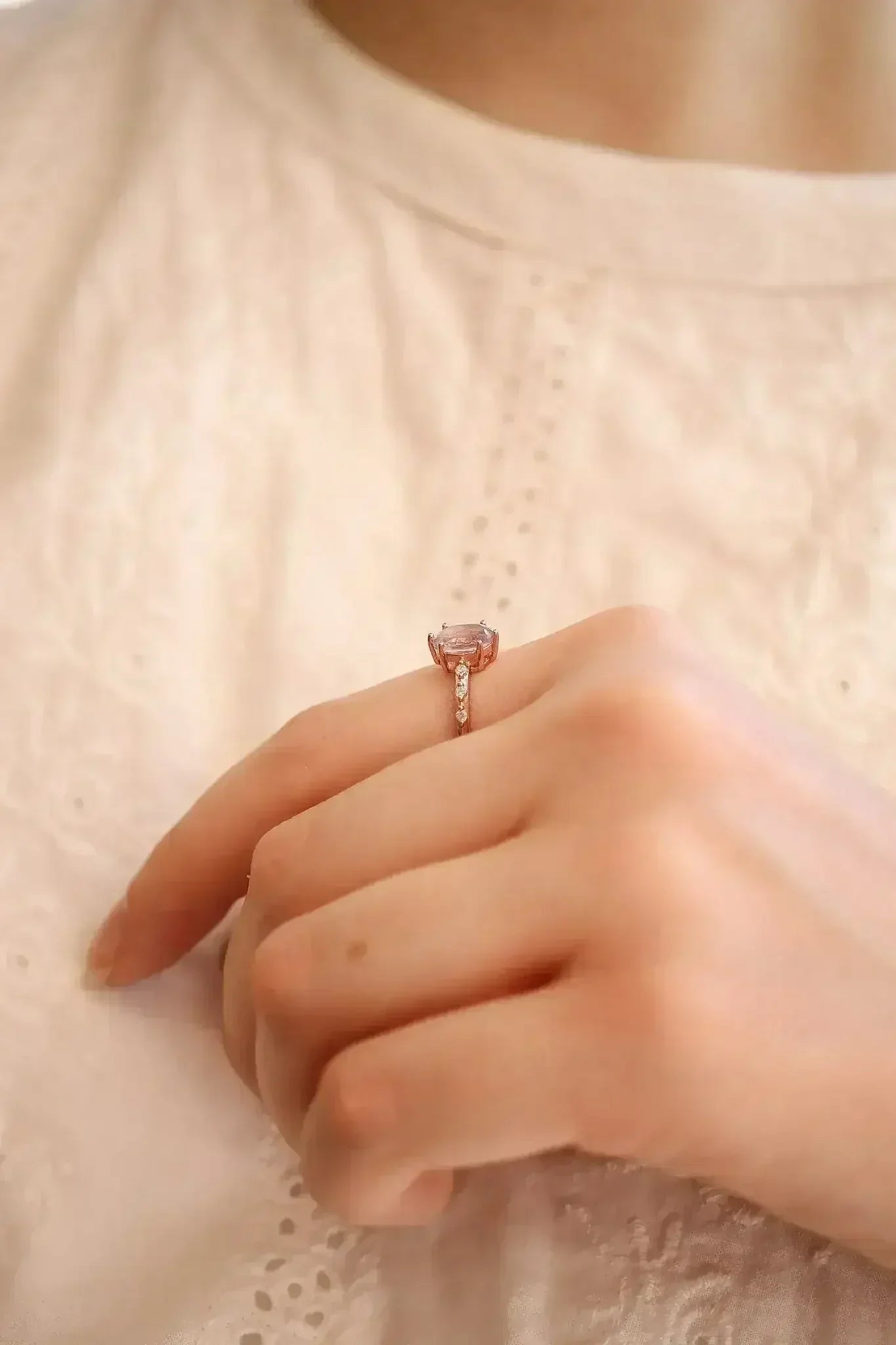 Rapunzel Ring in Lavender Quartz - Femstylo
