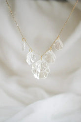 Aquamarine Necklace in Shell - Femstylo