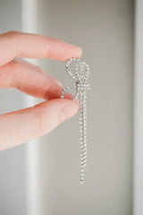 Ava Dangle in Silver Rhinestones - Femstylo