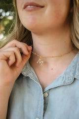 Pearl Initial Necklace - Femstylo