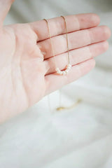 Lorelei Necklace in Dainty Pearl - Femstylo