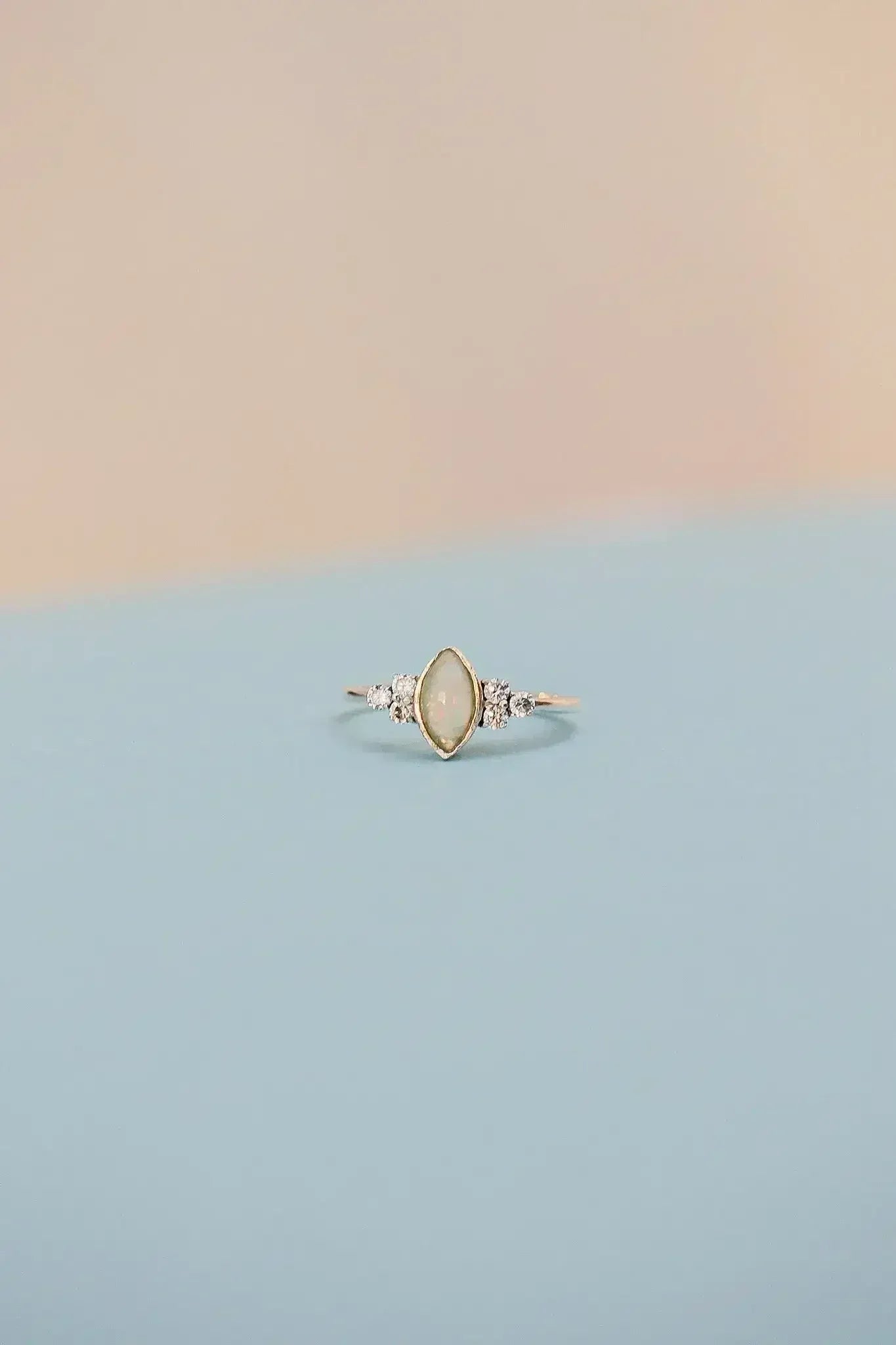 Serena Opal Ring in Silver - Femstylo
