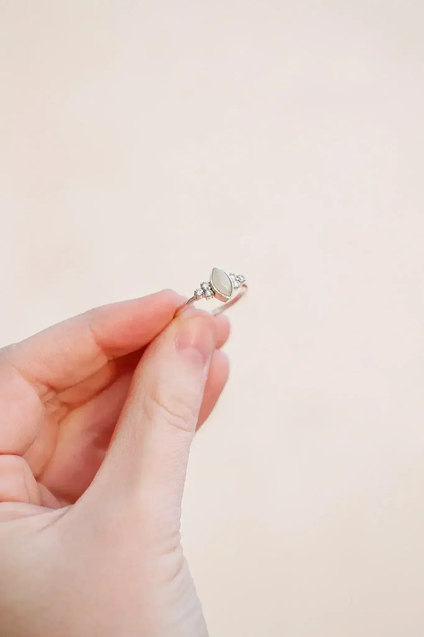 Serena Opal Ring in Silver - Femstylo