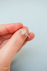 Serena Opal Ring in Silver - Femstylo