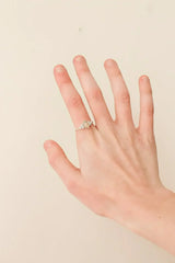 Serena Opal Ring in Silver - Femstylo