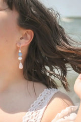 Celine Dangle in Clay Beads and Pearls - Femstylo