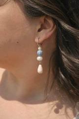 Celine Dangle in Clay Beads and Pearls - Femstylo