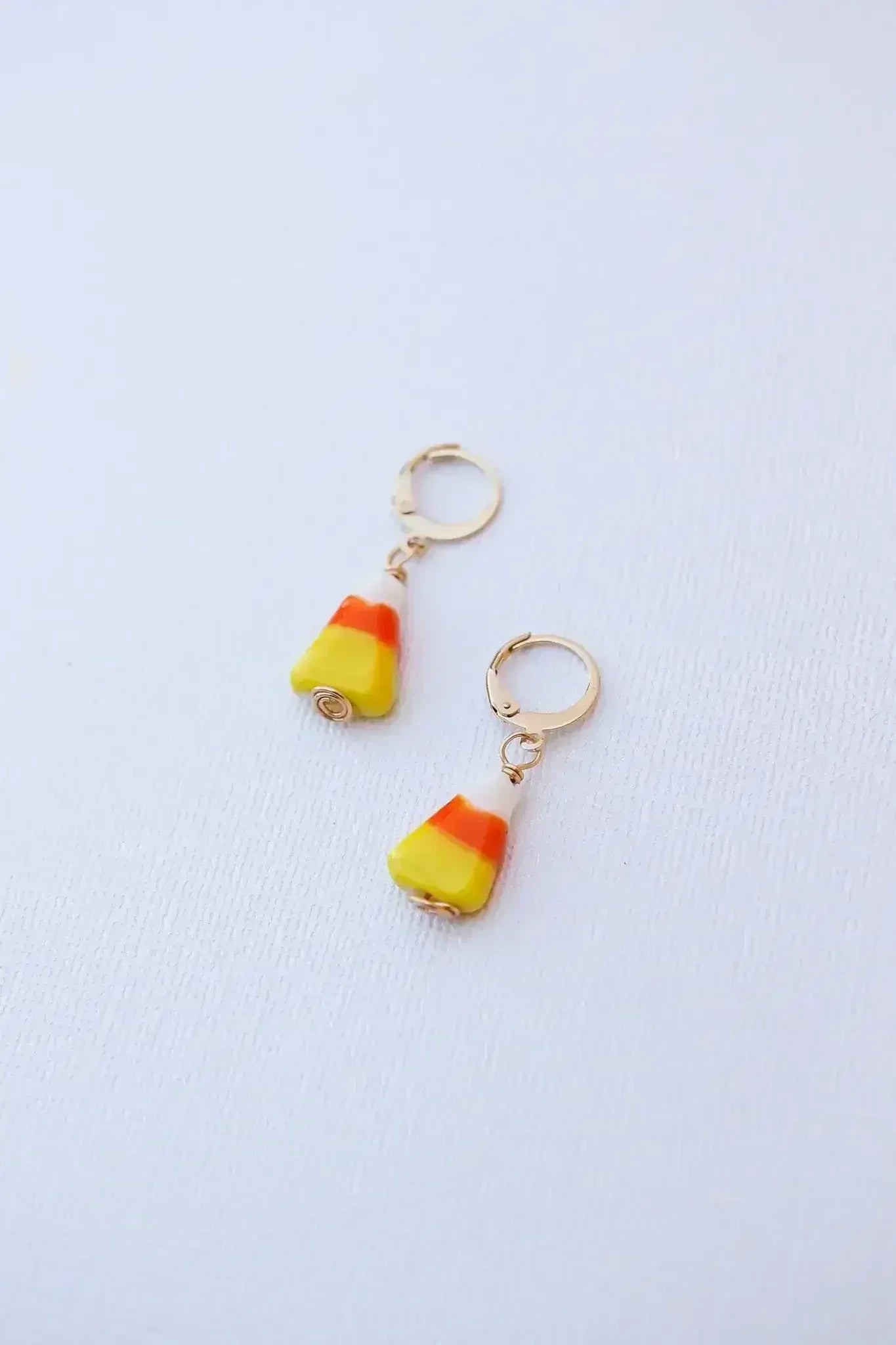 Candy Corn Huggie Hoop - Femstylo