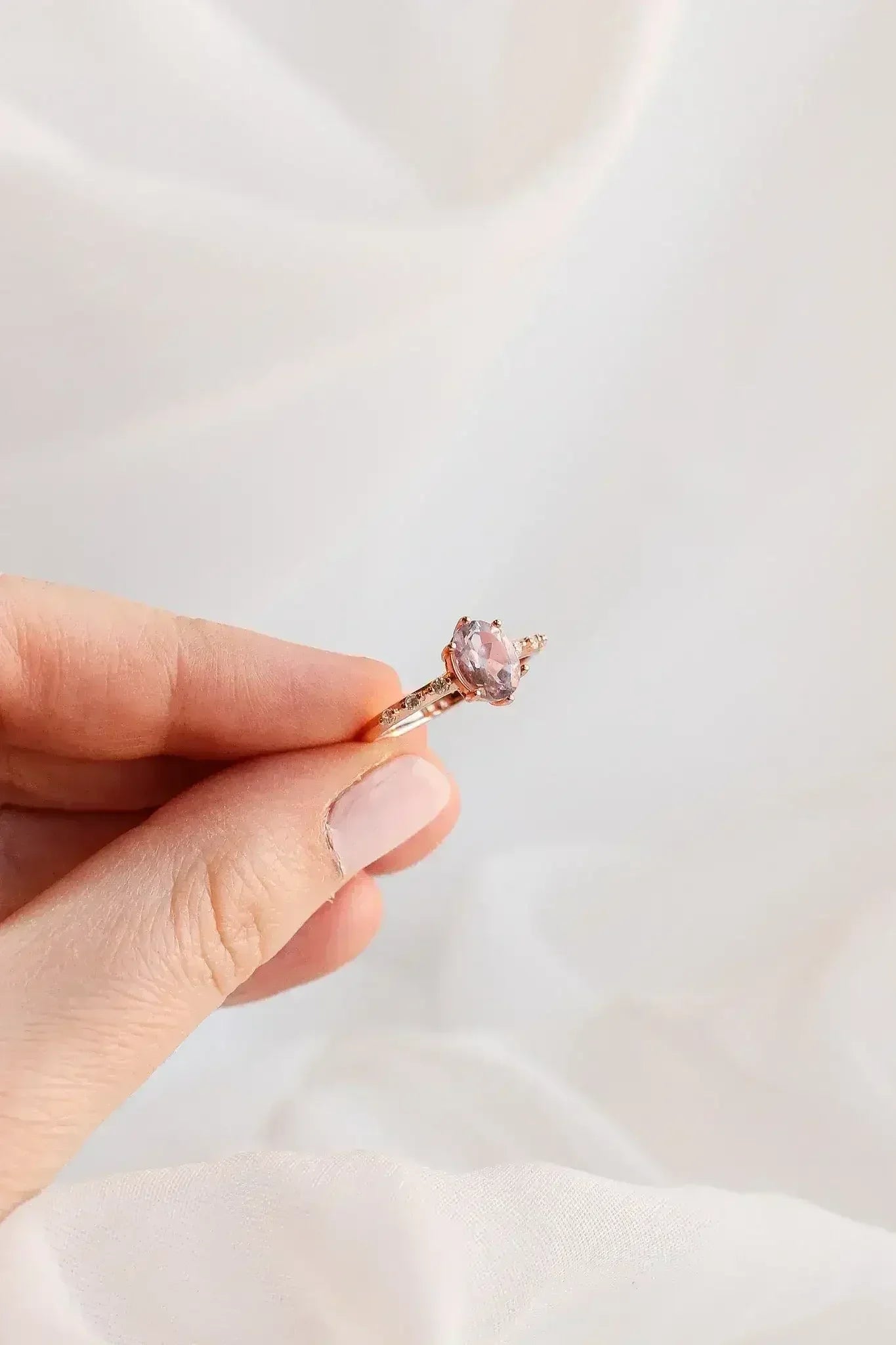 Rapunzel Ring in Lavender Quartz - Femstylo