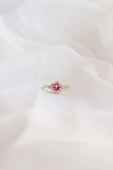 Calliope Ring in Pink Sapphire - Femstylo