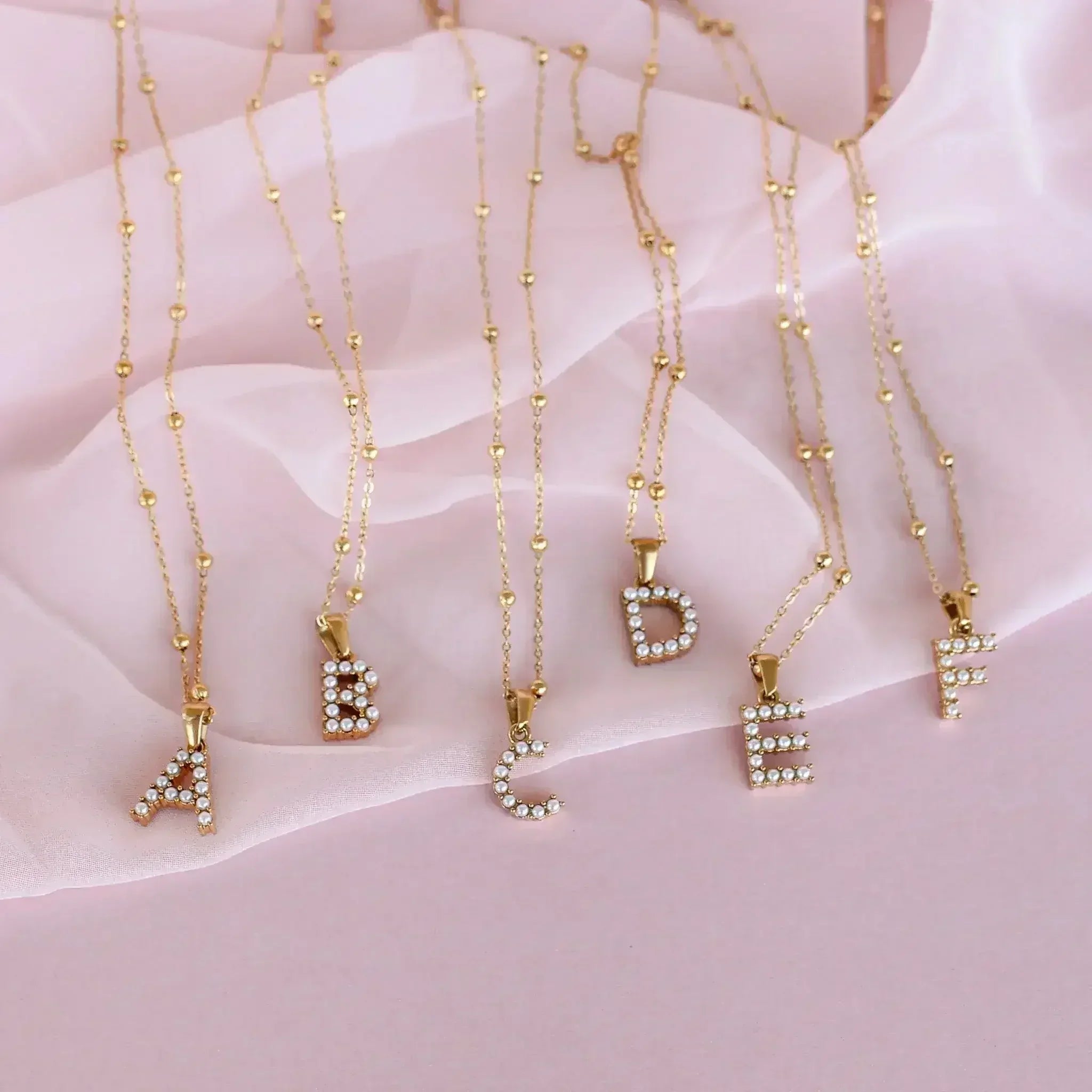 Pearl Initial Necklace - Femstylo