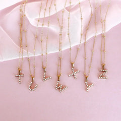 Pearl Initial Necklace - Femstylo