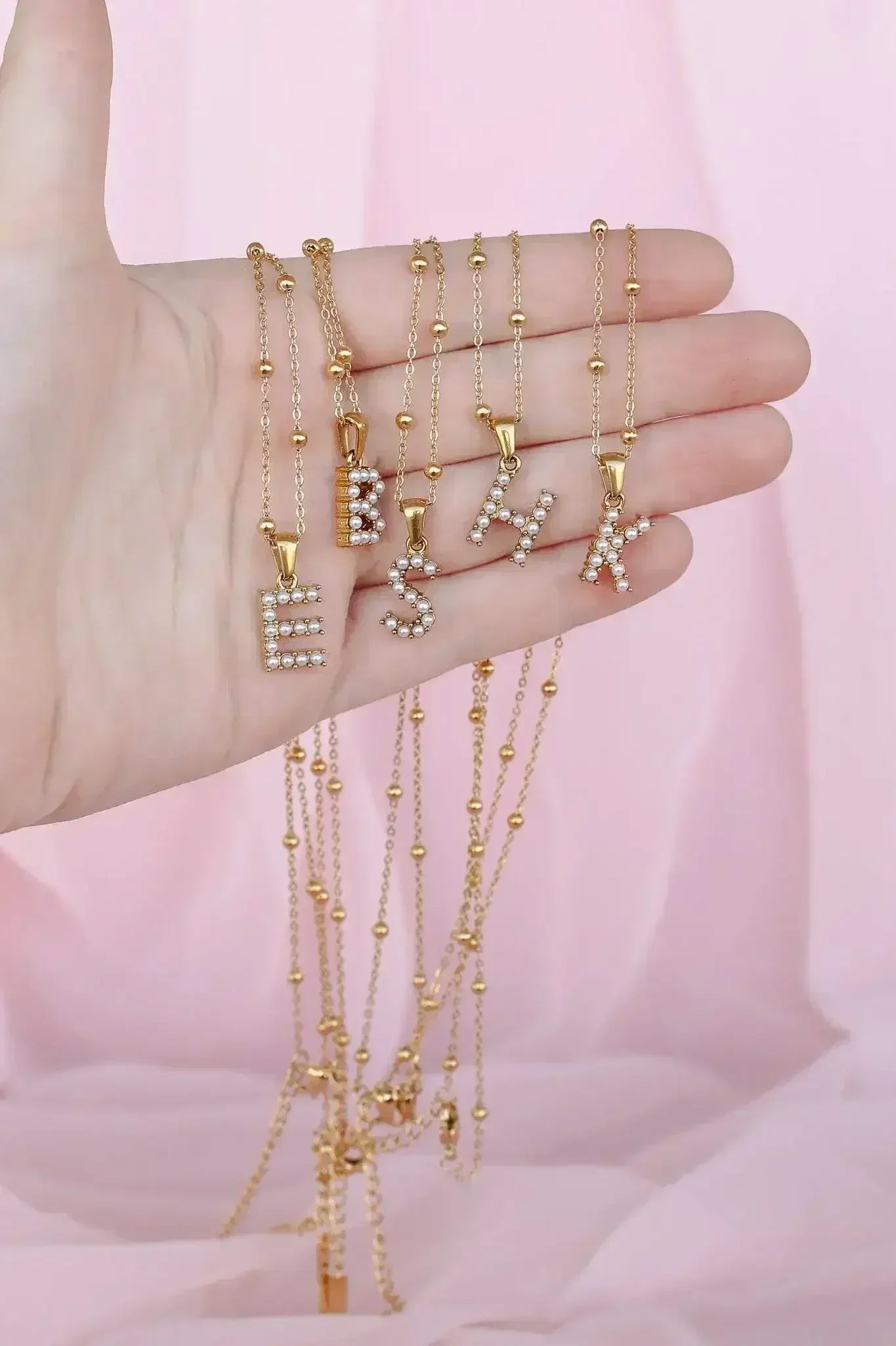 Pearl Initial Necklace - Femstylo