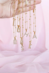 Pearl Initial Necklace - Femstylo