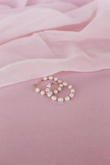 Paige Pearl Beaded Hoop - Femstylo