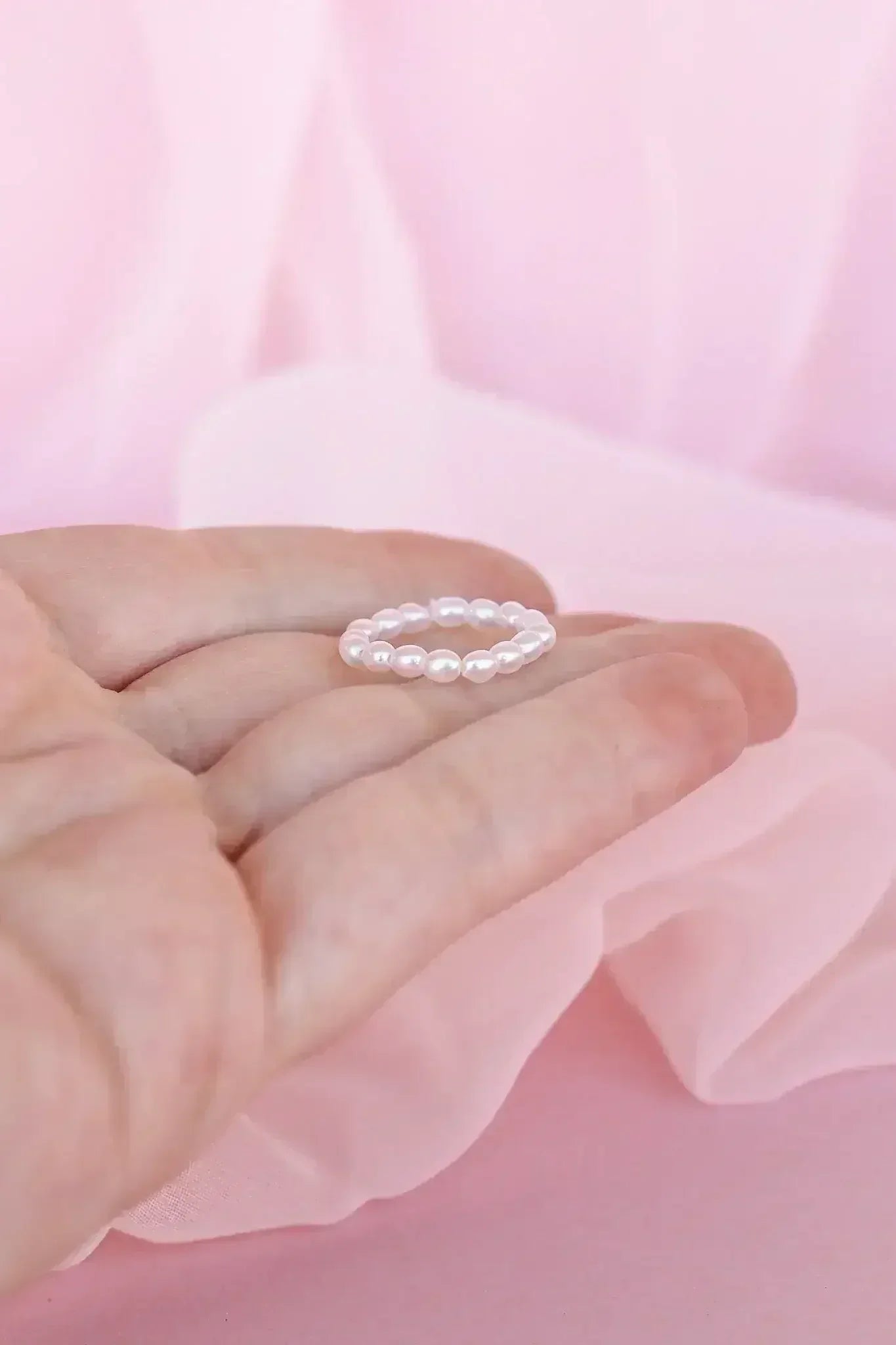 Freshwater Pearl Stretch Ring - Femstylo