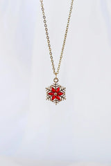 Noelle Necklace in Ruby - Femstylo