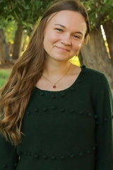 Noelle Necklace in Ruby - Femstylo