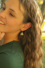 Pumpkin Huggie Hoop in Silver - Femstylo