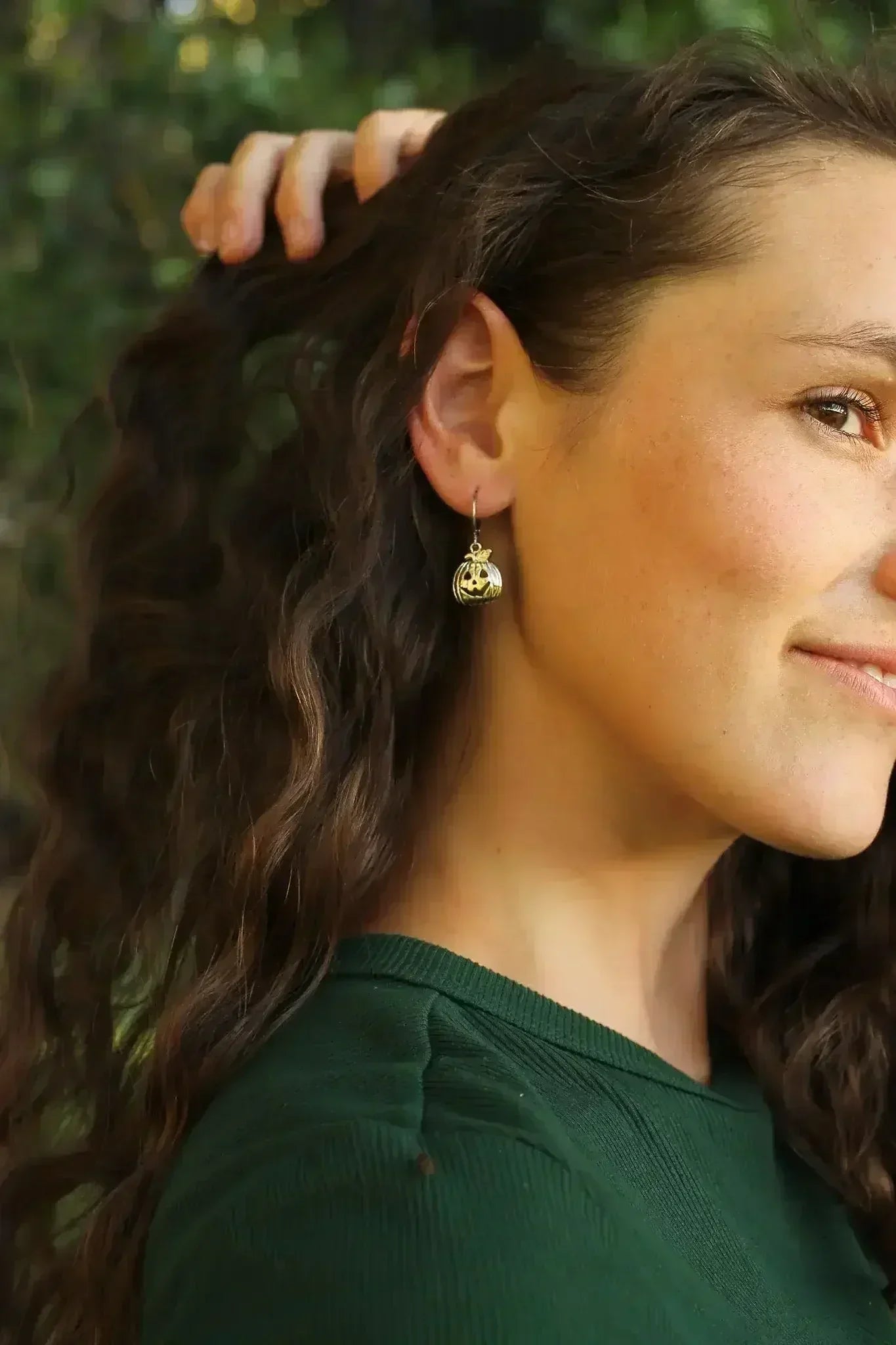 Pumpkin Huggie Hoop in Silver - Femstylo