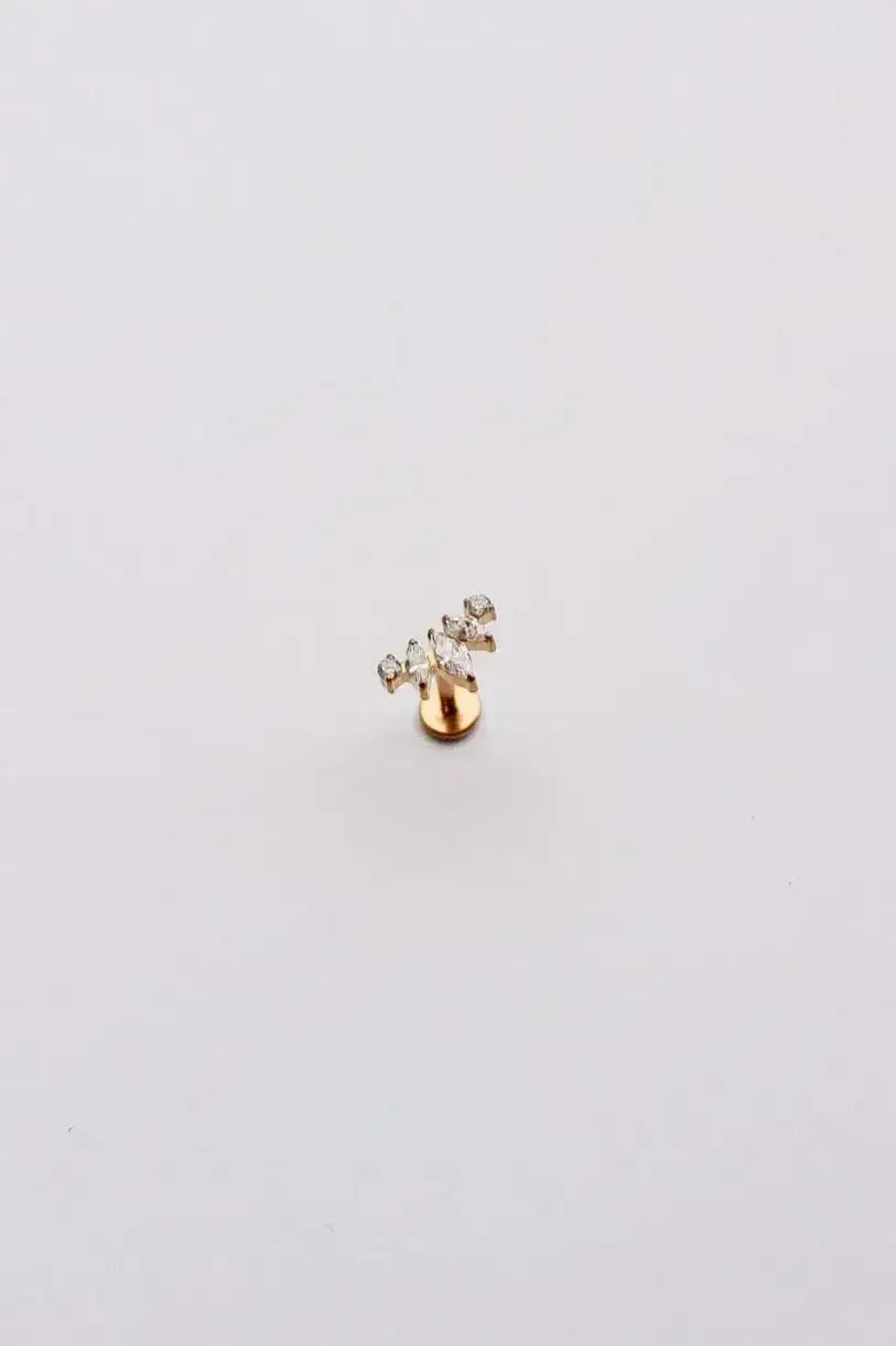 Tiara Flat Back Stud - Femstylo