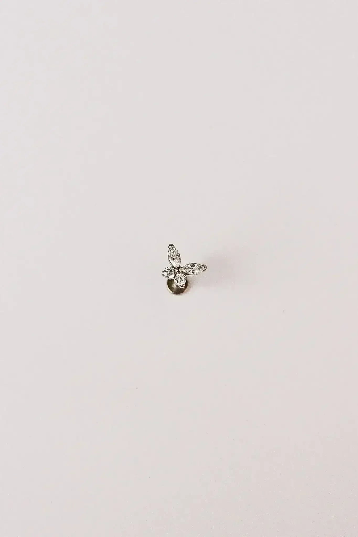 Crystal Butterfly Flat Back Stud - Femstylo