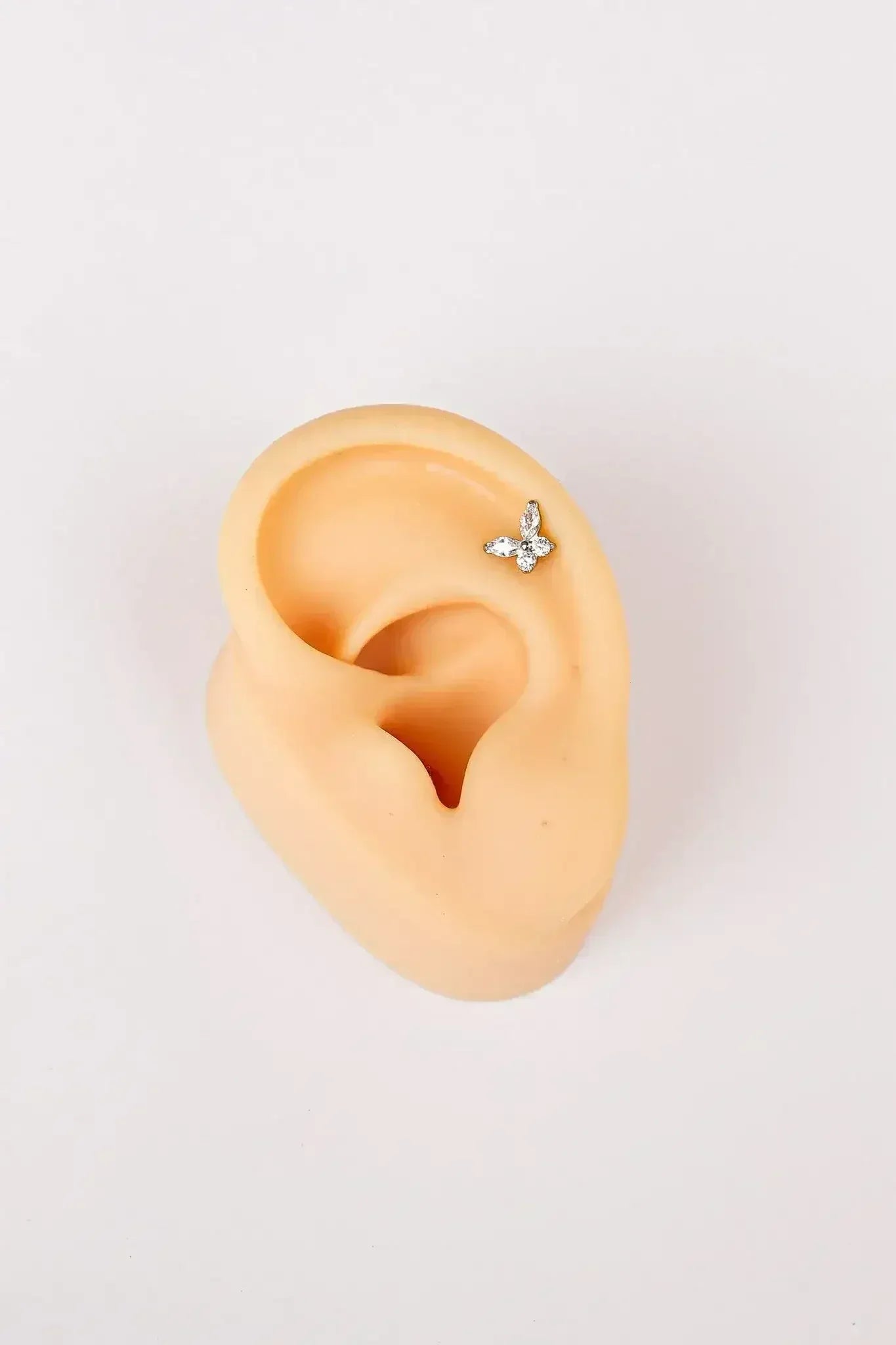 Crystal Butterfly Flat Back Stud - Femstylo