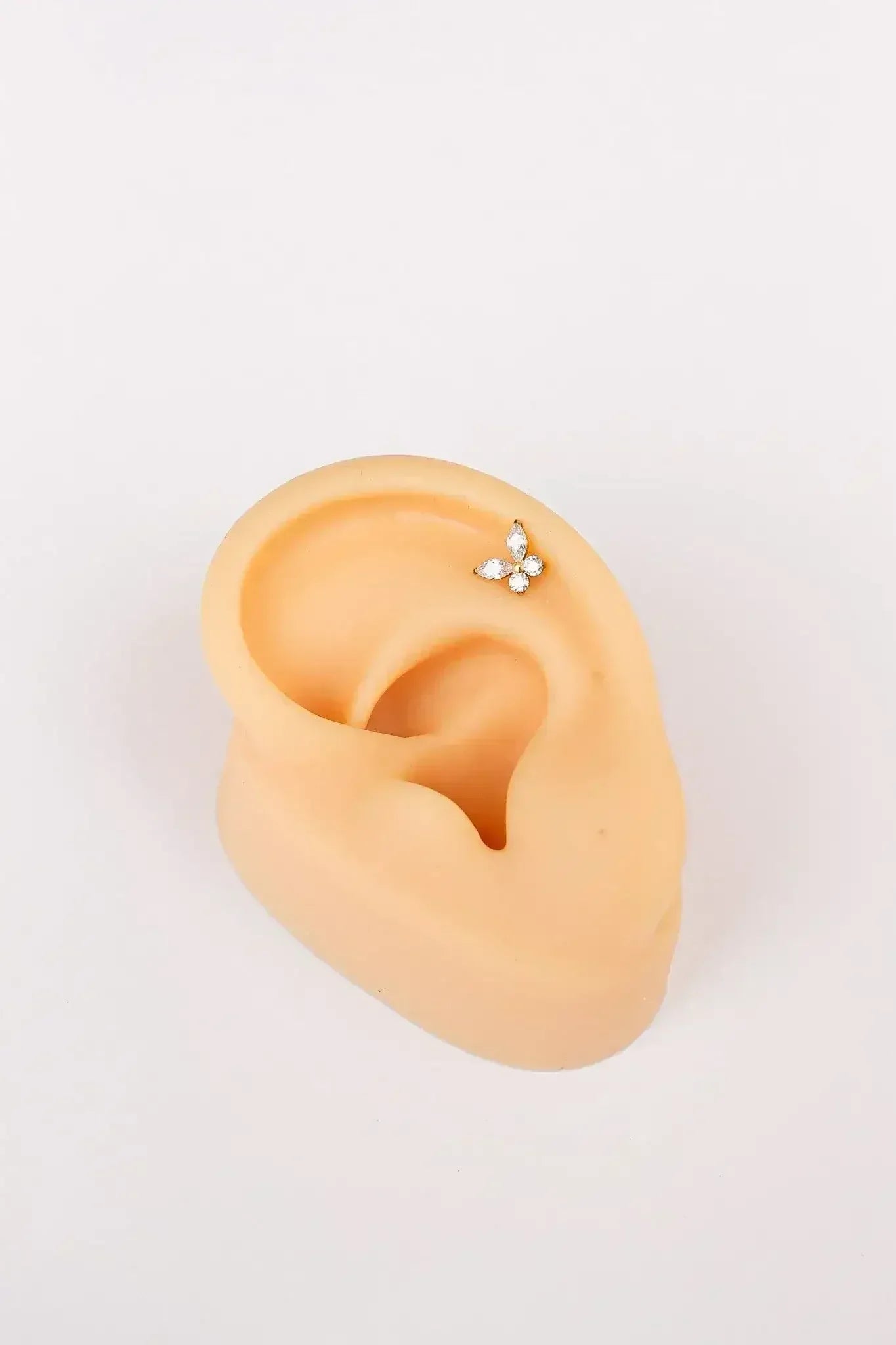 Crystal Butterfly Flat Back Stud - Femstylo