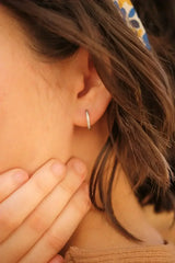 Micro Crystal Huggie Hoop - Femstylo