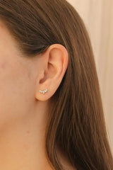 Tiara Flat Back Stud - Femstylo