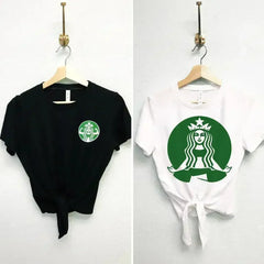 STARBUFF Parody Front Tie Crop Top - Pick Style & Color - Femstylo