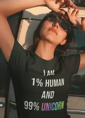 I am 99% unicorn Women T-shirt - Femstylo