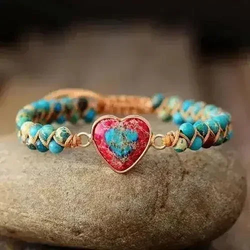 Imperial Jasper Macrame Bracelet - Femstylo