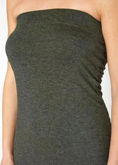 Women's Tube Top Bodycon Midi Dress - Femstylo