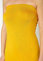 Women's Tube Top Bodycon Midi Dress - Femstylo