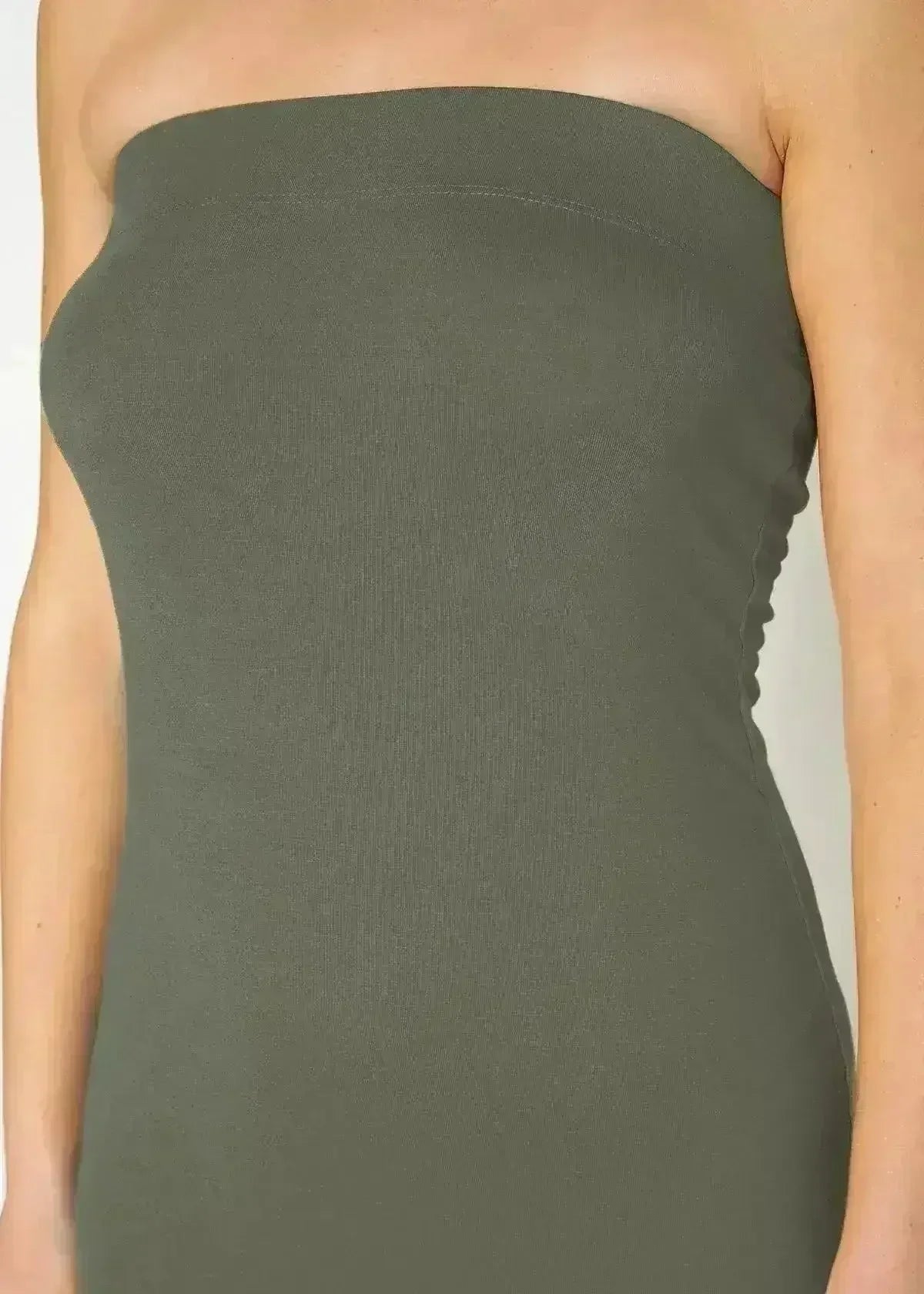 Women's Tube Top Bodycon Midi Dress - Femstylo