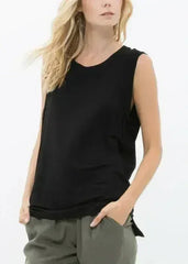 Women's Rib Contrast Muscle Tank Top - Femstylo