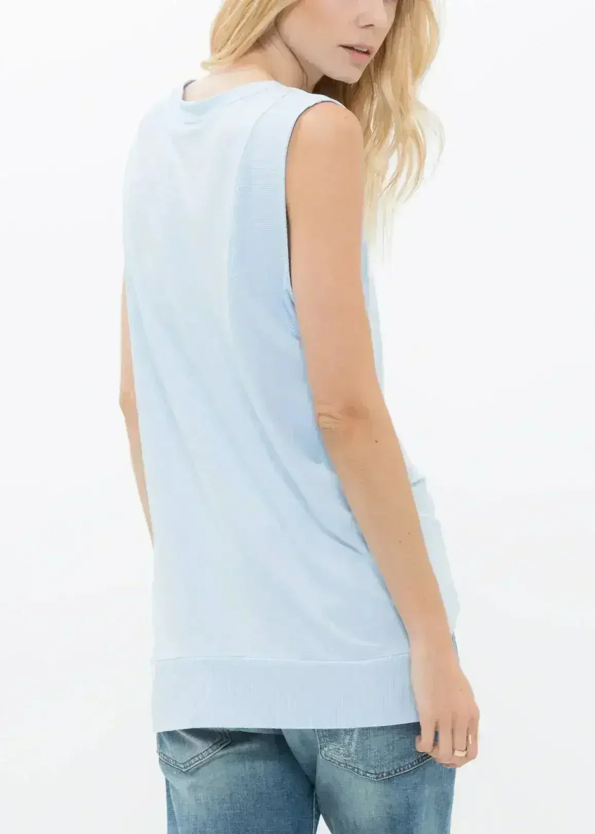 Women's Rib Contrast Muscle Tank Top - Femstylo