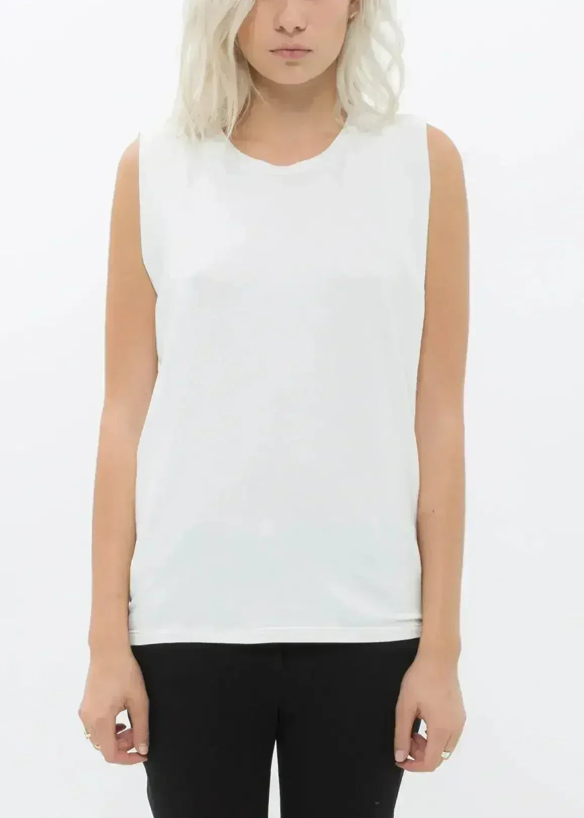 Women's Rib Contrast Muscle Tank Top - Femstylo