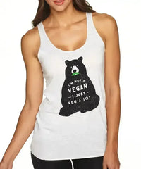 I'm Not A Vegan, I Just Veg A Lot" Tank – Soft, Lightweight & Comfortable - Femstylo