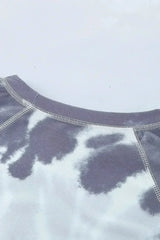 Multicolor Ombre Tie Dye Loose Casual Sweatshirt - Femstylo