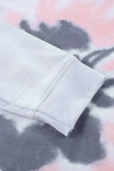 Multicolor Ombre Tie Dye Loose Casual Sweatshirt - Femstylo