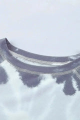 Multicolor Ombre Tie Dye Loose Casual Sweatshirt - Femstylo