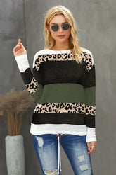 Color Block Knit Sweater - Femstylo