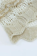 Wavy Stripe Crochet Sweater - Femstylo