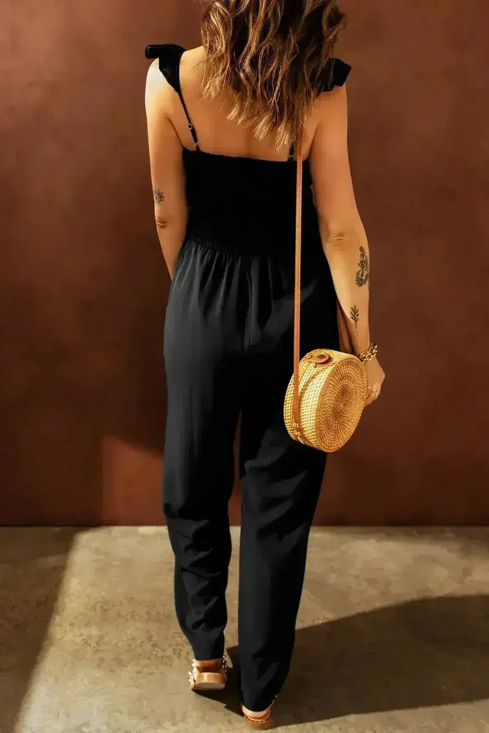 Classy Black Wide Leg Jumpsuit - Femstylo